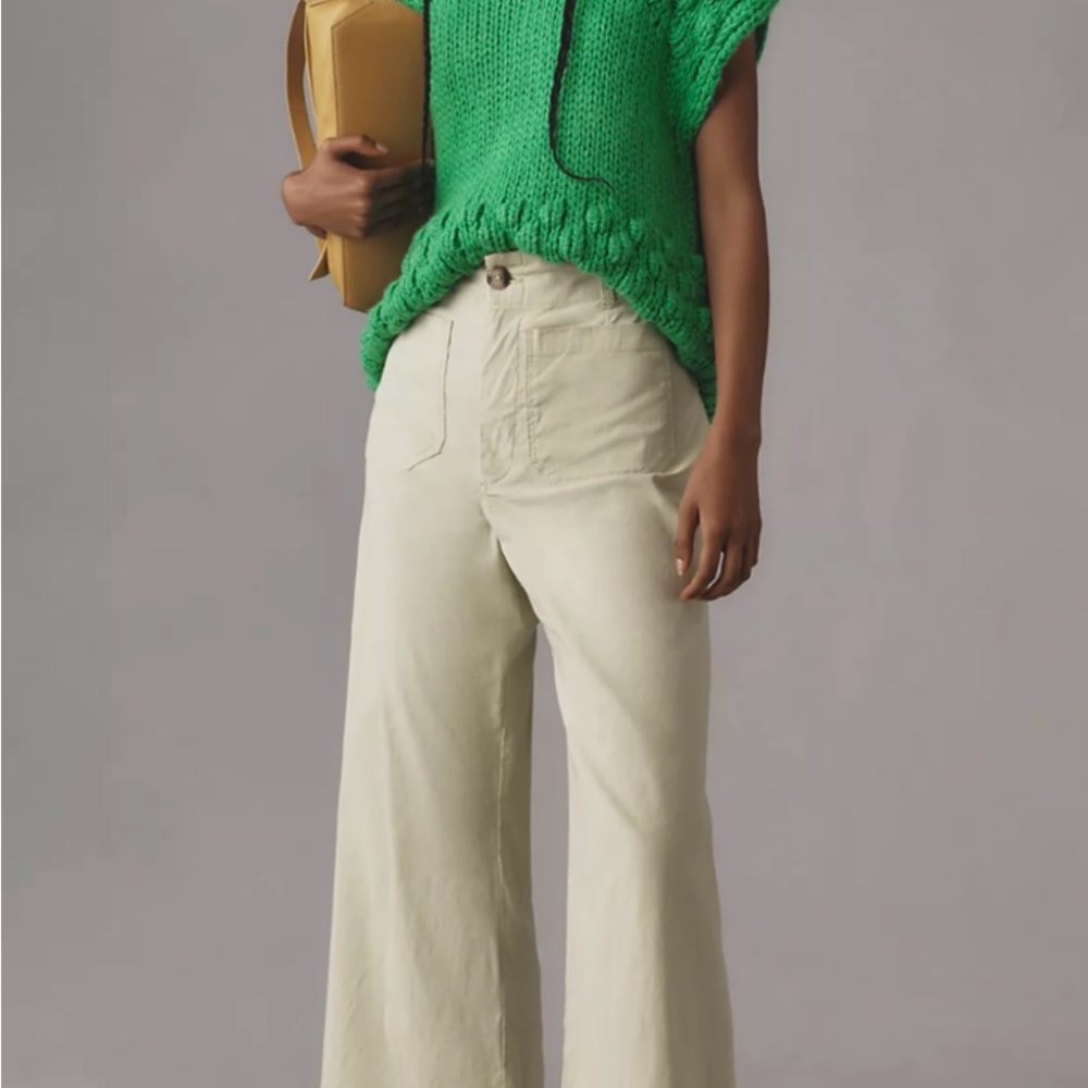 Anthropologie Colette Cropped Wide-Leg Pants - NWT
